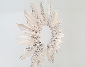 Paper star book pages