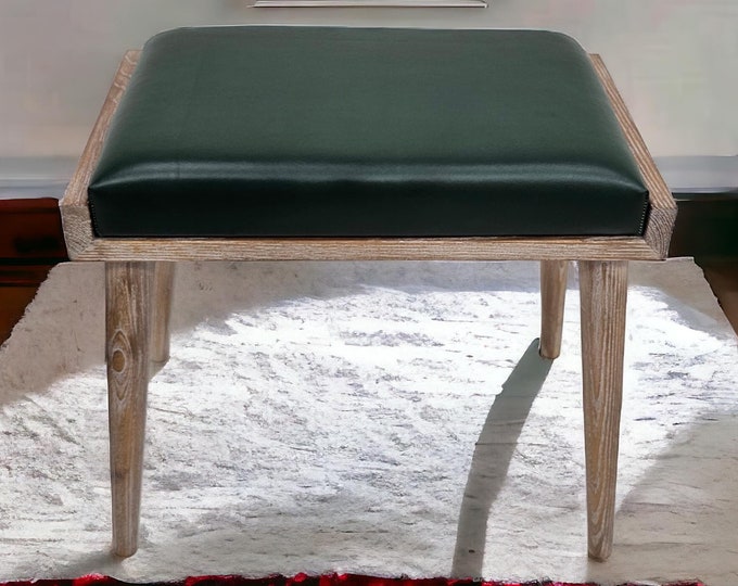 Unique Tumbled Wood Piano Bench - Vintage-Inspired Seating for Your Living Room, Handmade Piano Bench, Wooden Gift, Gift for Her
