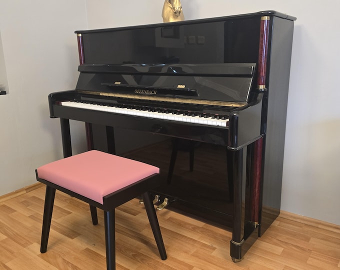 Handmade Mid Century Style Piano Bench and Ottoman Combo for Living Space - Unique Gift Idea Mcm Bench, Stool for living, Retro Bench,