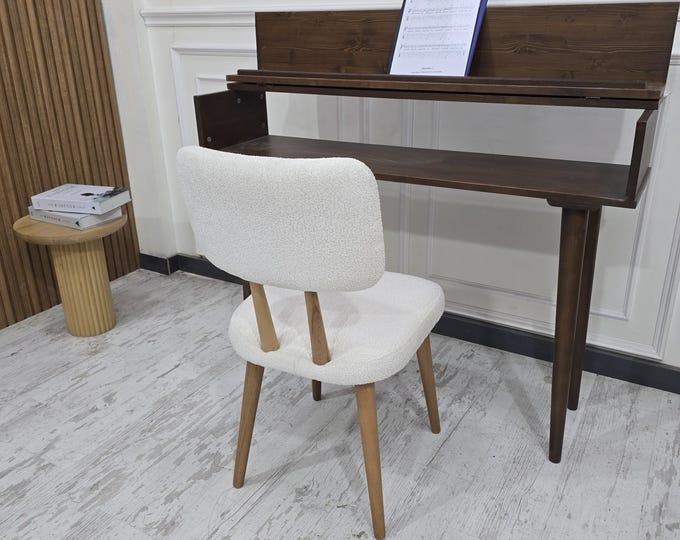 Piano Bench, Wooden Chair, Piano Chair, Kitchen chair,disassembled chair Ottoman Bench, Mid Century Vanity Stool, Handmade Bench,Wooden gift