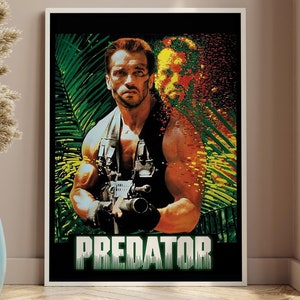 Predator - 1987 Movie poster. John McTiernan, Arnold Schwarzenegger, Carl Weathers