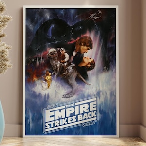 The Empire Strikes Back - 1980 Movie poster. Irvin Kershner, Mark Hamill, Harrison Ford