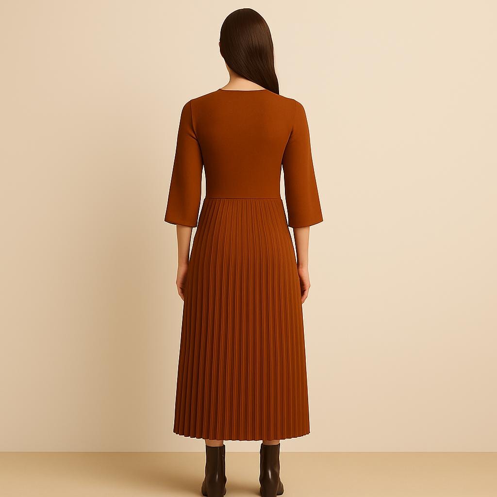 pleated maxi dress pattern V-neck Pleated Maxi Dress Sewing Pattern: XS-4XL (PDF Digital Download)