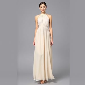 Halter Neck Maxi Dress Sewing Pattern,Tulle Summer Dress,Chiffon Dress,Sundress Pattern,Boho Dress,Maxi Dress, XS-4XL