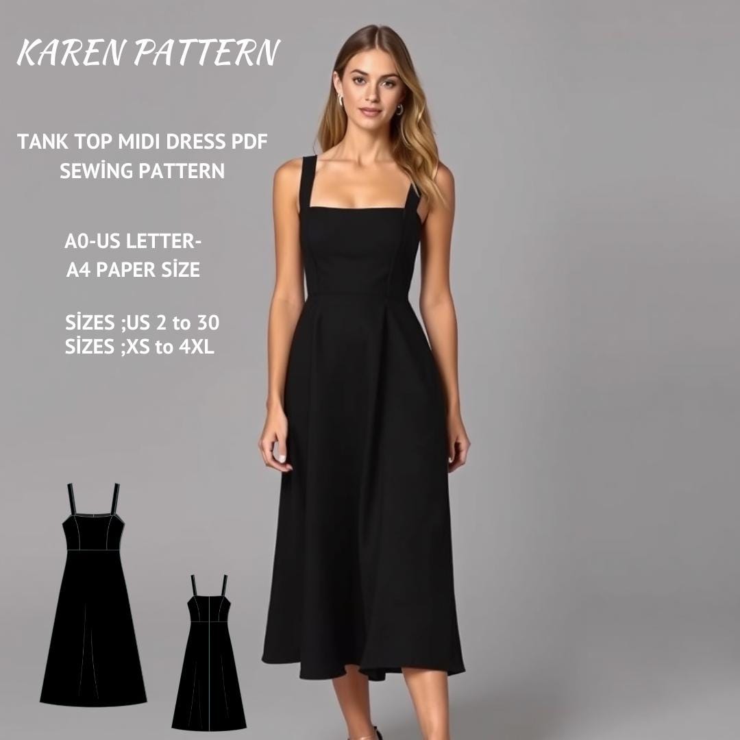 black prom dresses for teens Black Ribbed Tank Dress main image 1