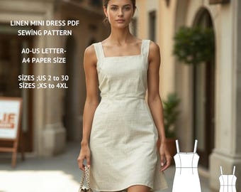 knee length dresses for ladies Jess Linen Dress in Juniper  Mixed by Nasrin