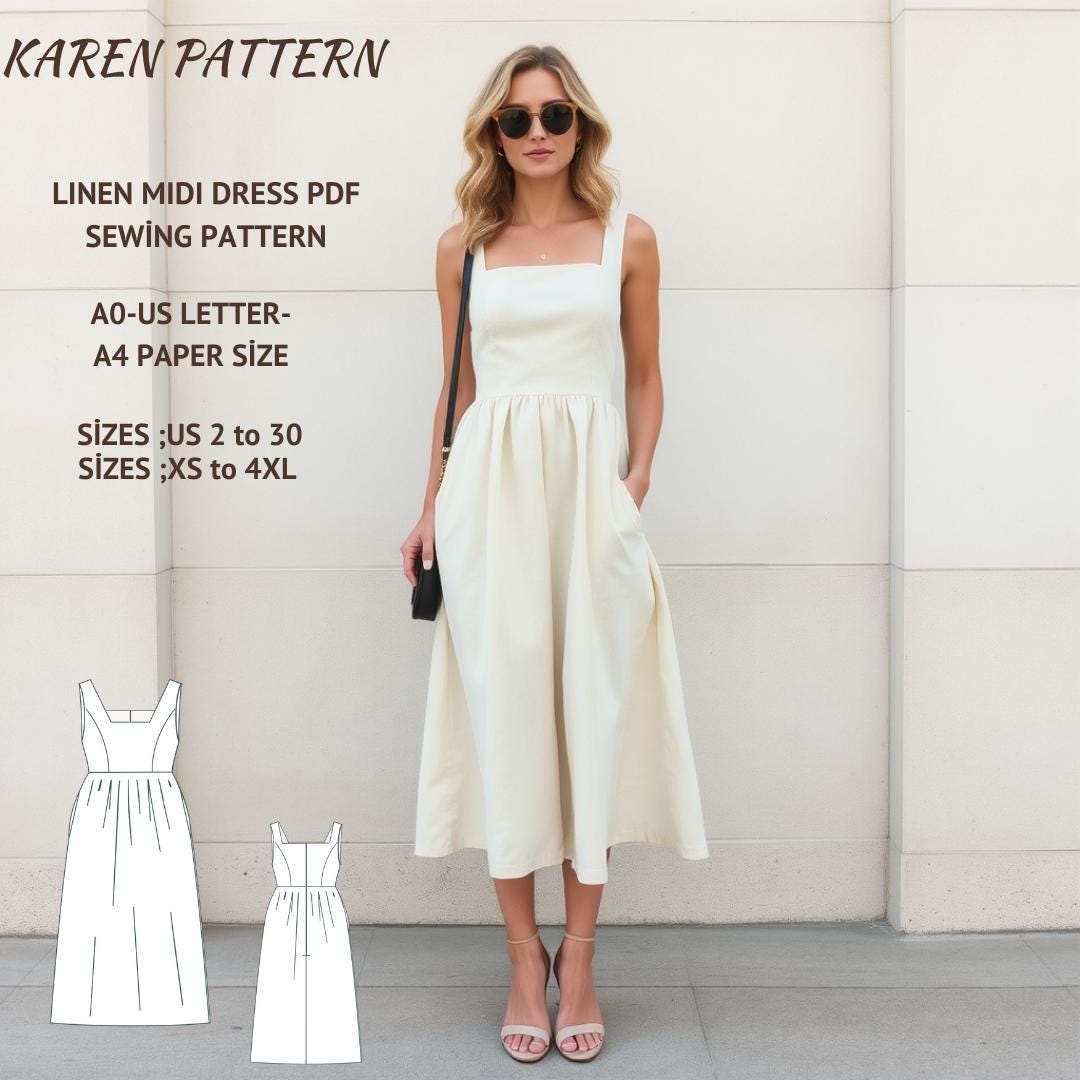 Linen Mini Dress - Etsy