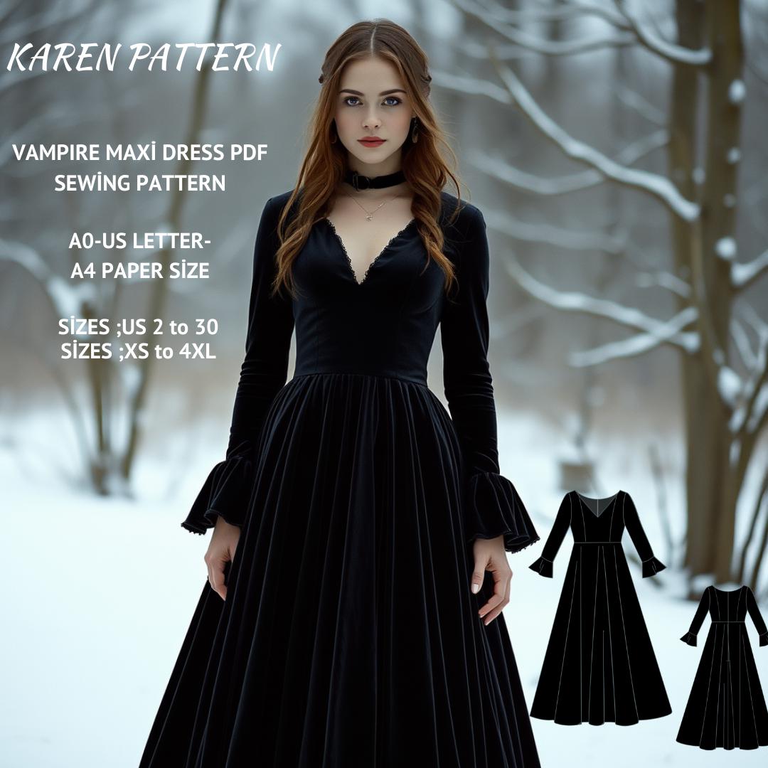 Vampire Gothic Prom Dress - Etsy Vampire Gothic Prom Dress - Etsy