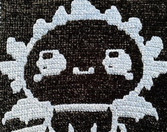 Baby Dragon Overlay Mosaic Crochet Pattern - Pillow