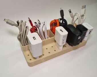 Organizer na kable USB i ładowarki
