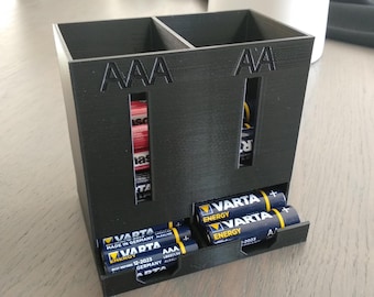 Podajnik baterii podwójny - AAA i AA (plik STL)