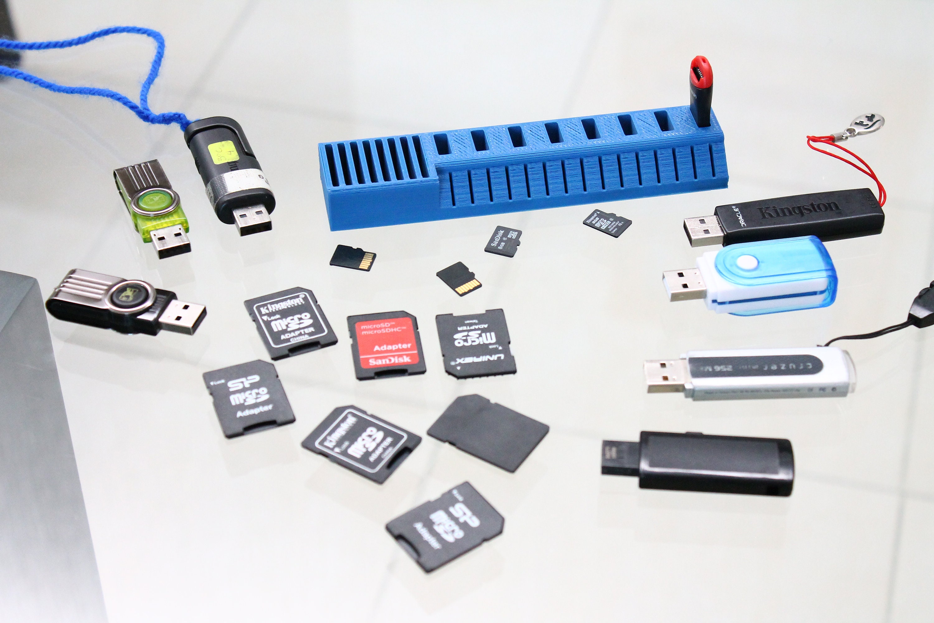 Usb Sd and Microsd Holder for Wide Usb Sticks - Etsy