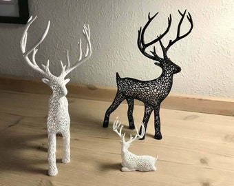 Jeleń Voronoi (plik STL)