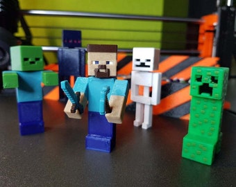 Zestaw figurek Minecraft - wielokolorowy (plik Stl)