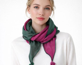 Écharpe en coton et lin, châle doux, léger et respirant, respectueux de l'environnement, écharpes à la mode pour femme, parfait en toutes saisons, cadeau d'anniversaire