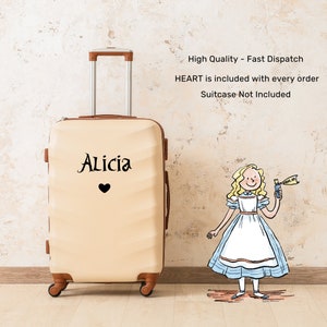 Stickers personnalisés pour valise, Initiales de bagage, Sticker en vinyle pour les vacances, Nom de l'autocollant, Nom de la valise, Étiquettes nominatives en vinyle, Stickers nom