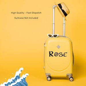 Personalised Suitcase Stickers, Initials Luggage, Vacation Holiday Vinyl Decal, Sticker Name, Suitecase Name, Vinyl Name Labels,Name  Decals