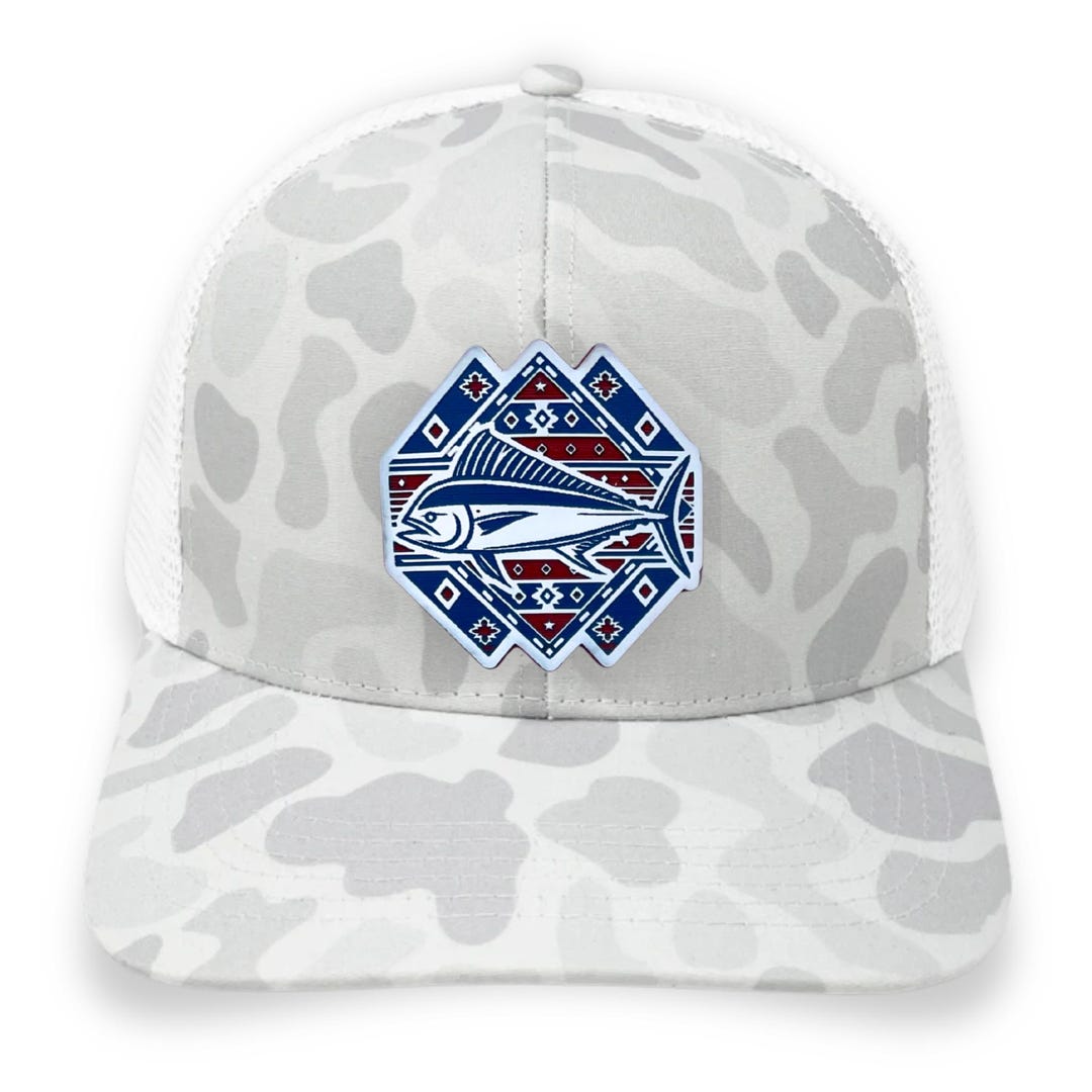 Mahi Mahi Patch Hat: Santa Fe-inspired Coastal Fishing Cap - Etsy