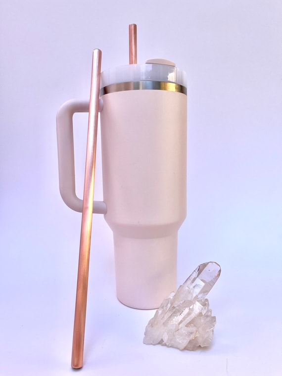 12.5-inch Copper Tumbler Straws - 100% pure copper - handmade