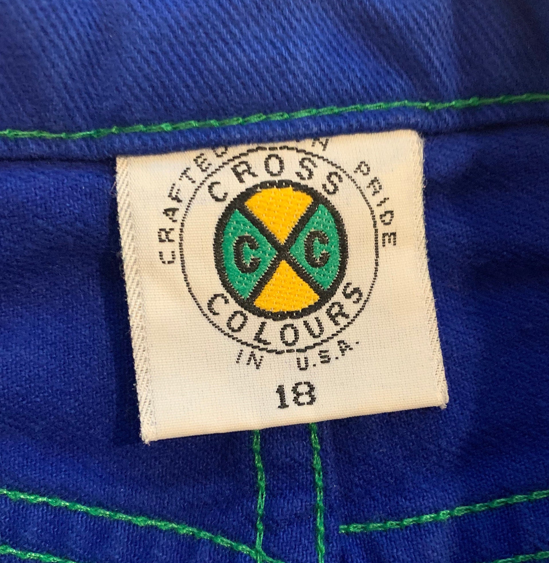 Vintage Cross Colours 90s Royal Blue Baggy Hip Hop Jeans Women's 26 - Etsy