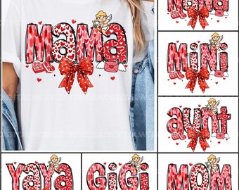 Valentine Mama Coquette png, Valentine png, Nana Gigi Mini Valentine png Bundle, valentine png designs, Valentine coquette Png Sublimation