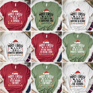 Most Likely to Christmas Shirt Svg Bundle, 90+ Most Likely to Christmas Svg Bundle, Most Likely to Svg, Funny Most Likely to Christmas Png image 5