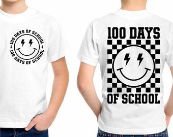100 Days Of School SVG, Happy 100 Days SVG, Retro Smiley 100 Days of School Png, 100 Days Teacher Shirt Svg Png, Svg Cricut, Png Sublimaiton