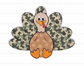 Camo-kalkon PNG, söt Thanksgiving-kalkon PNG sublimerings-DTF-tryck, barn Thanksgiving-kalkondesign PNG, kalkondag Thanksgiving pojkar flickor