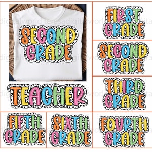 Back To School Dalmatian PNG Bundle, Teacher Dalmatian Bundle Png, Dalmatian Dots Png, First Grade, Second Grade, Teacher Appreciation Png
