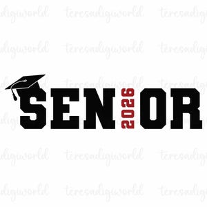 Senior 2026 SVG PNG, Senior Varsity Svg, Class of 2026 Svg, Graduation 2026 Svg Png, 2026 Graduate Shirt Design, Svg Cricut, Png Sublimation