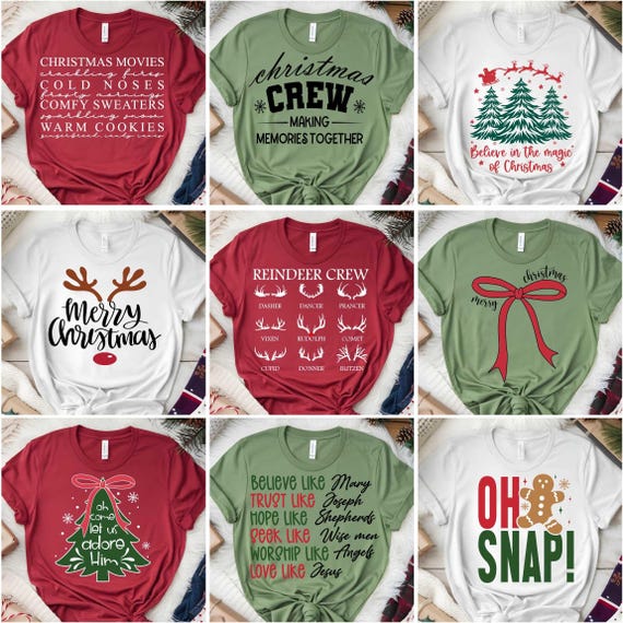 Christmas SVG Bundle, Christmas Shirt Svg, Merry Christmas Svg, Christmas Crew Svg, Christmas Tree Svg, Winter, Holiday, Funny Christmas PNG