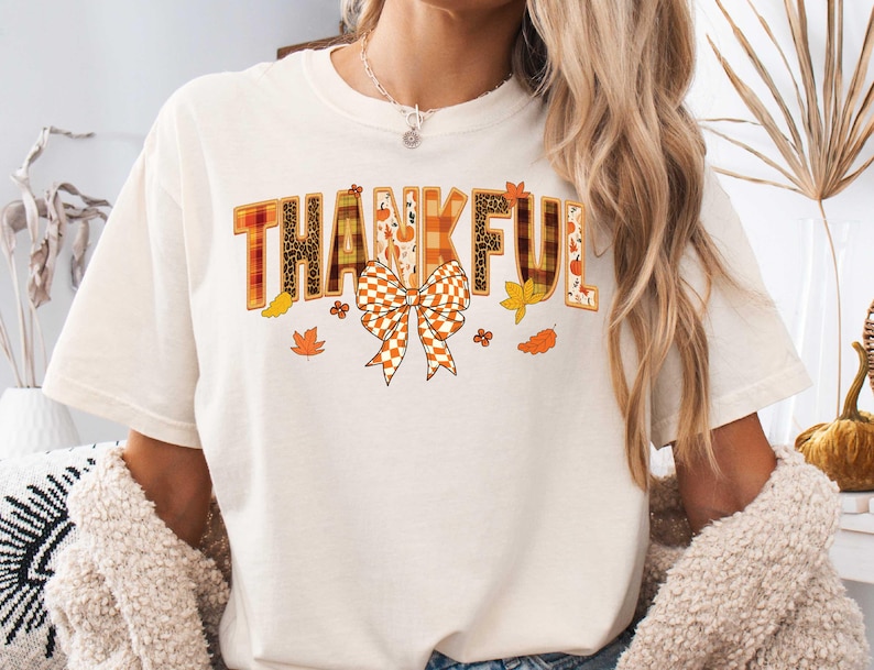 Thanksgiving PNG-paket, färgglad kokett Thanksgiving-png, tacksamhet-png, Thanksgiving-png, tacksamhet-png, pumpasäsong-png sublimering bild 5