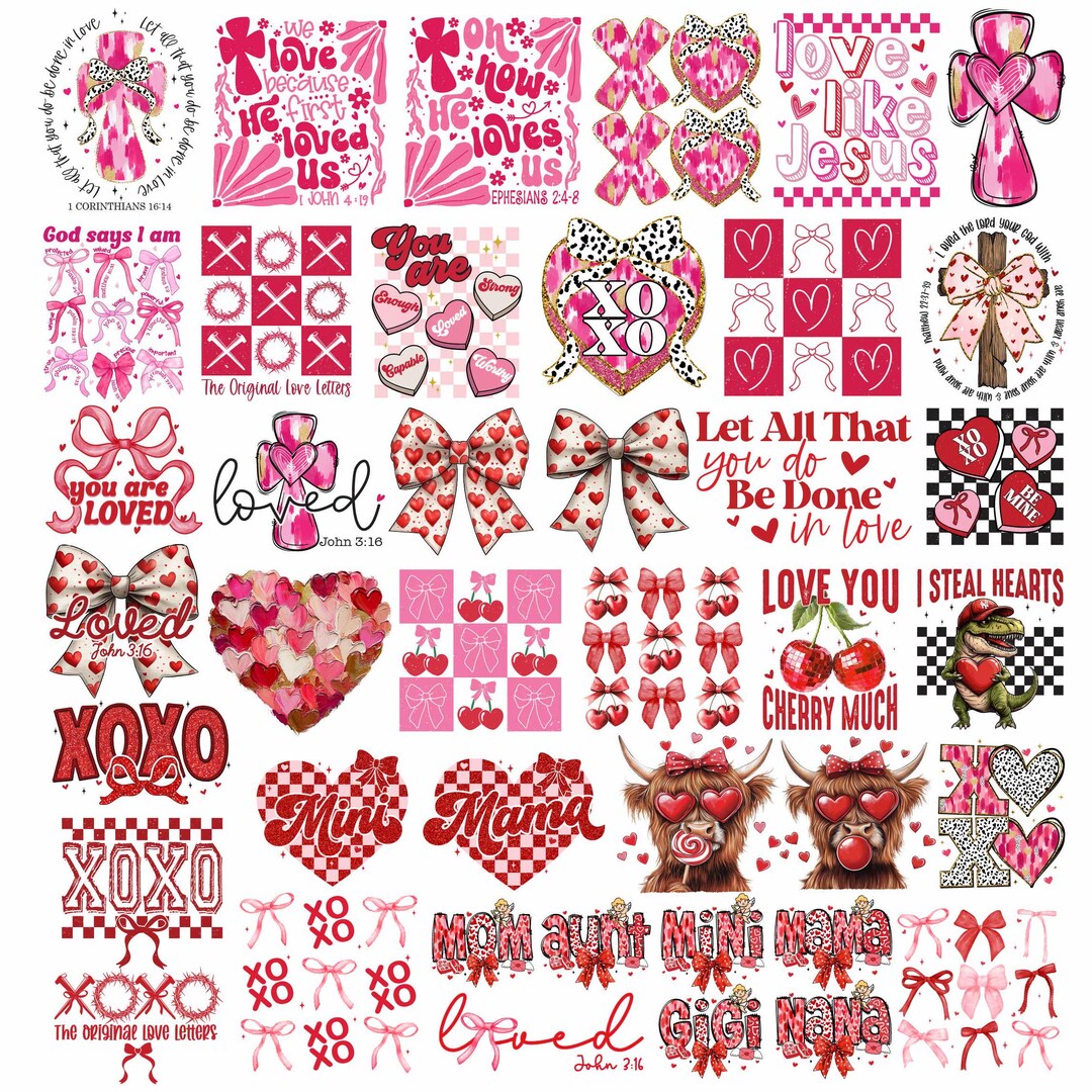 40+ Valentines Day PNG Bundle, Valentine Mega Bundle Png, Christian ...