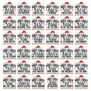 Most Likely to Christmas Shirt Svg Bundle, 90+ Most Likely to Christmas Svg Bundle, Most Likely to Svg, Funny Most Likely to Christmas Png image 2