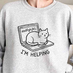Coder Cat Home Office Shirt Funny Cat Sweatshirt Programmer Gift Software Developer Cat Dad Gen Z Millennial Christmas Birthday Cat Meme
