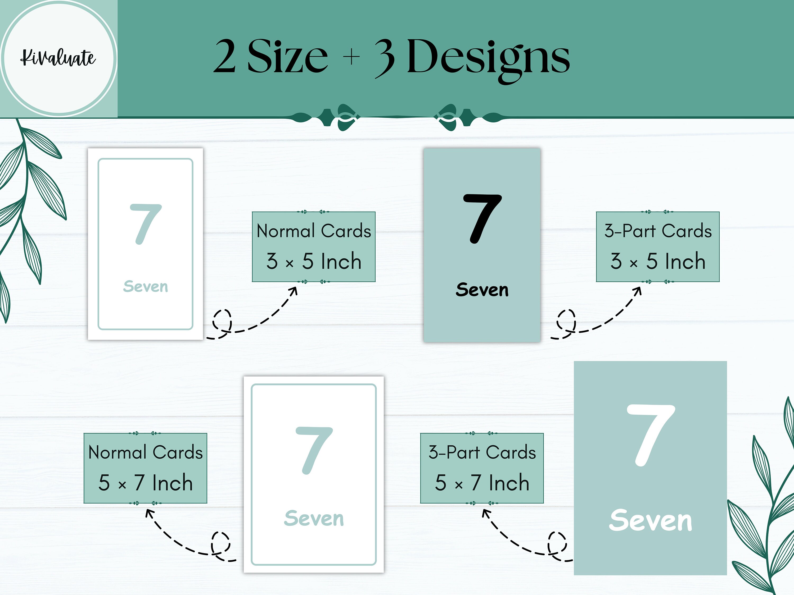 Numbers Flash Cards Bundle, Numbers Cue Cards, Math Cards, Children ...