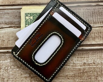 Leather front pocket wallet