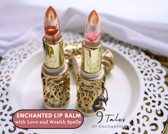 Enchanted Lipstick Lip Balm | Nine Tailed Fox Goddess Love Spell | Attract Soulmate | Manifest Sales and Wealth | Money Spell Makeup