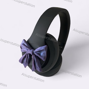 Purple Bow Beats Studio Pro Accessory: 3D Printed Headphone Attachment