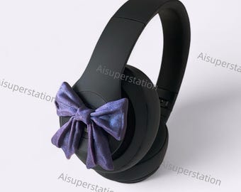 Accessoire Bow Beats Studio Pro violet : imprimé en 3D pour casque audio