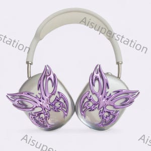 Butterfly AirPods Max cases, 3D printed AirPods Max covers, apple headphone accessories, no headset included, AirPods Max attachment, punk