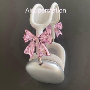 Bow Airpods max attachments, Airpods max accessories, apple headphone attachments, Airpods Max outfit, cyberpunk,  bluetooth headphones