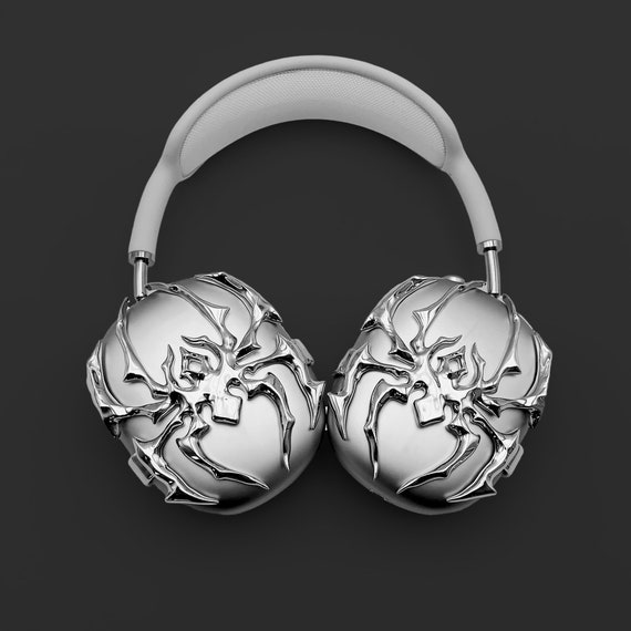 Silver Spider Airpods Max Covers: Cyberpunk Metal Attachments - Etsy