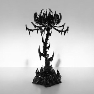 Lotus Jewelry stand, jewelry holder, jewelry display, 3d printed, home decor art, goth, jewellery display aesthetic