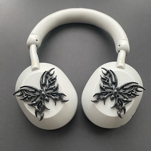 Sony XM4 attachments, Sony XM4 aesthetic, Sony XM4 accessories, cyberpunk, boyfriend, sonyheadphones, sonywh1000xm5, Sonywh1000xm4, headphone accessories, headphone attachments, chrome butterflies, butterfly