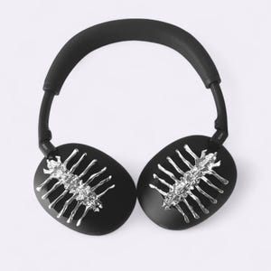 Chrome Spine Headphone Attachment: Sony XM4, XM5, XM6 - Cyberpunk Y2K image 2