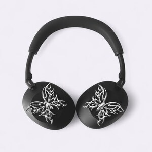 Chrome Butterfly Headphone Attachment: Sony XM4/XM5/XM6, Airpods Max image 3