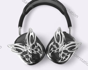Coques Silver Butterfly pour AirPods Max : coques pour écouteurs en résine imprimées en 3D