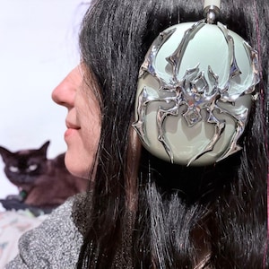 Metal Spider AirPods Max Covers: Chrome Metal spiders for Apple headphones, headphone attachments, AirPods Max accessories image 4