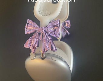 3D Printed Bow Attachment for Airpods Max: Cyberpunk Headphone Accessory